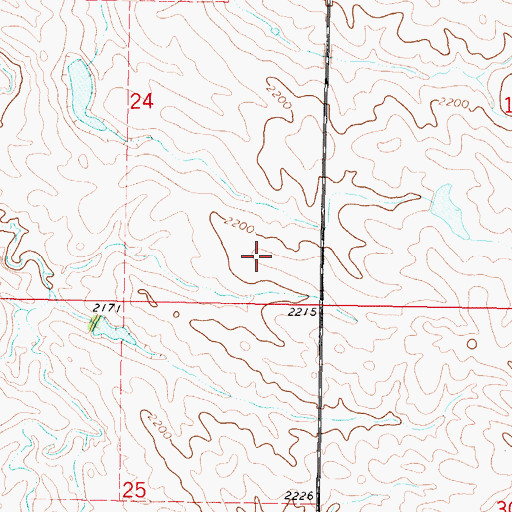 Topographic Map of Pratt County (historical), SD