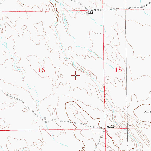 Topographic Map of Burdick County (historical), SD