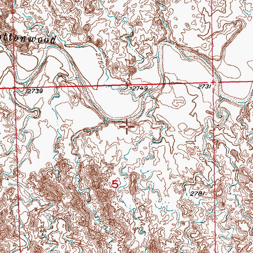 Topographic Map of Washington County (historical), SD