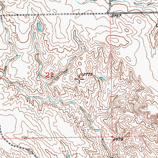 Topographic Map of Mandan County (historical), SD
