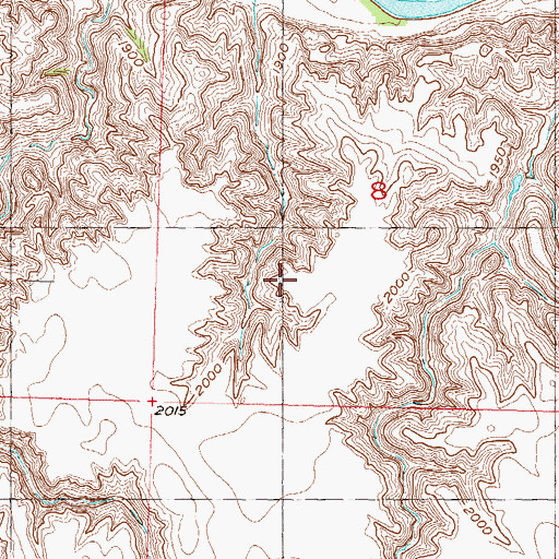 Topographic Map of Corson County, SD