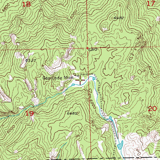 Topographic Map of Lost Cabin Trail, SD