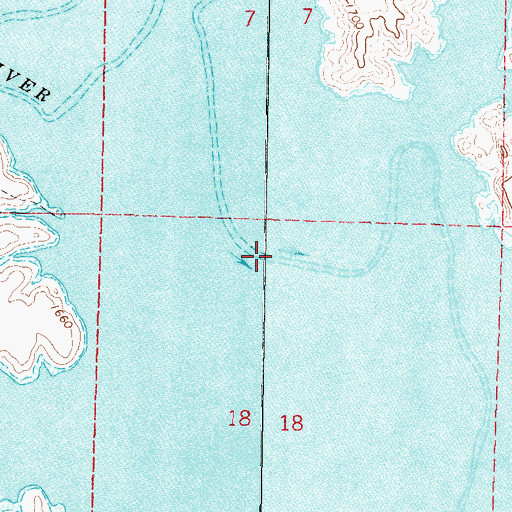 Topographic Map of Moreau River, SD