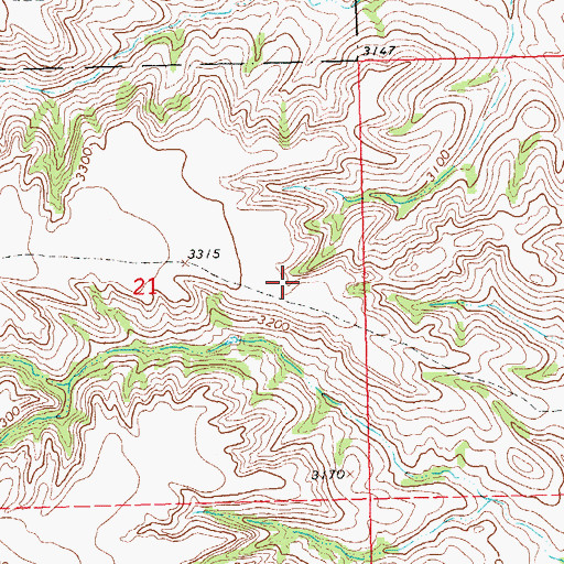 Topographic Map of North Marty Well, SD