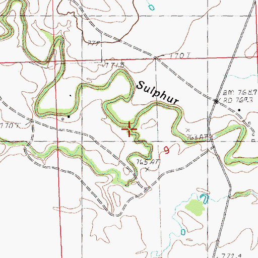 Topographic Map of Big Draw, SD