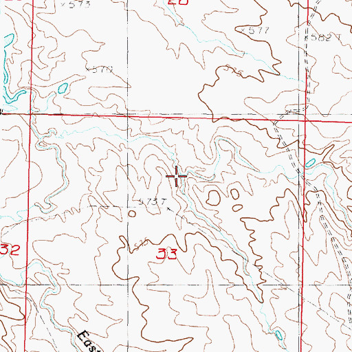 Topographic Map of Buck Williams Draw, SD