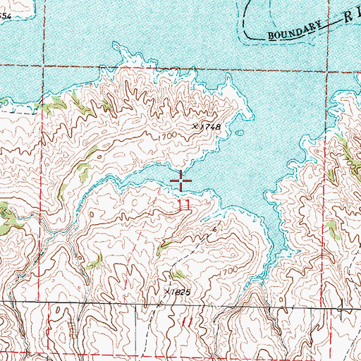 Topographic Map of Camp Creek, SD
