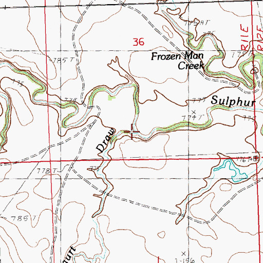 Topographic Map of Corsaurt Draw, SD