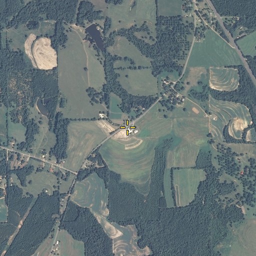 Aerial/Satellite Image of Shady Grove Church, AL
