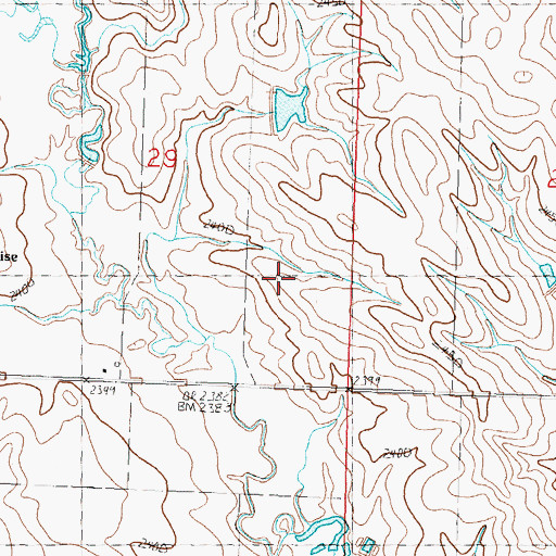 Topographic Map of Enterprise School, SD