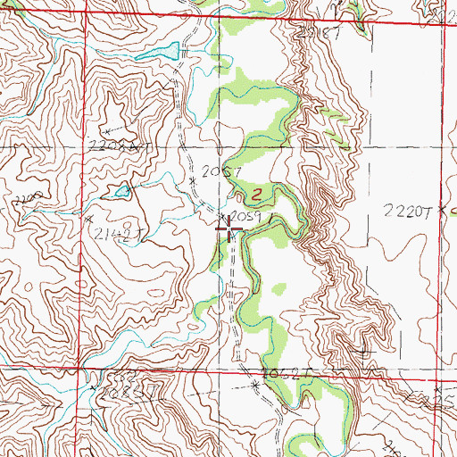 Topographic Map of Murray Draw, SD