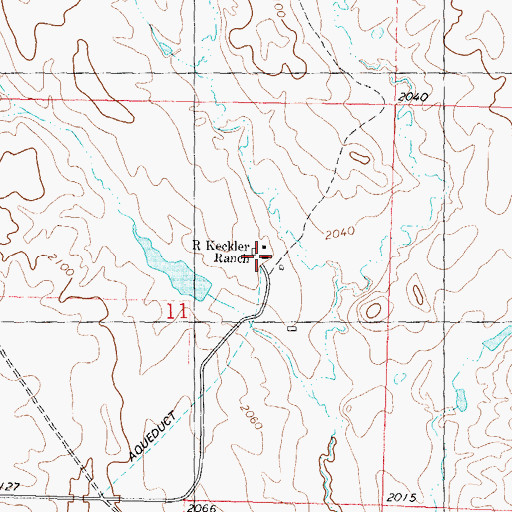 Topographic Map of R Keckler Ranch, SD