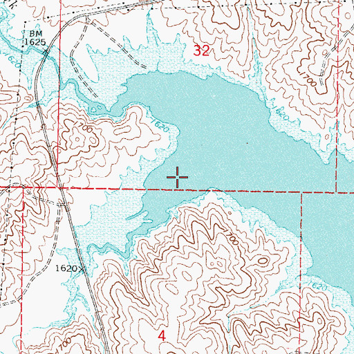 Topographic Map of Scatter Butte Creek, SD