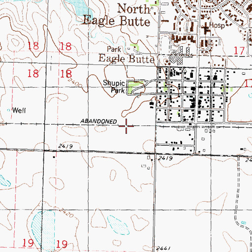 Topographic Map of Shupic Park, SD