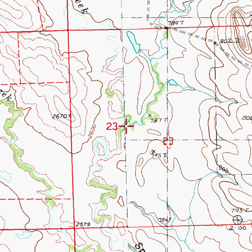 Topographic Map of Deer Creek, SD