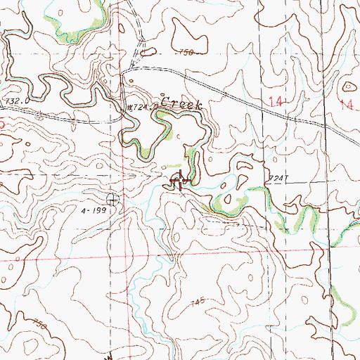 Topographic Map of Boggy Draw, SD