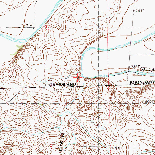 Topographic Map of Murphy Creek, SD