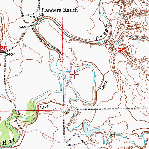 Topographic Map of South Long Hollow Creek, SD