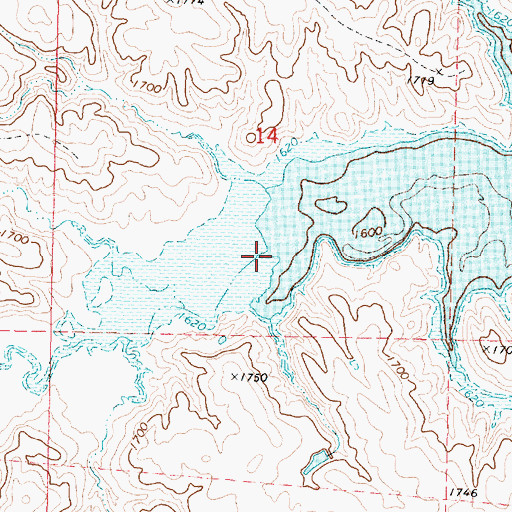 Topographic Map of Agency Creek, SD