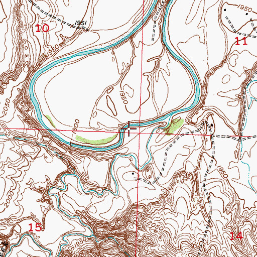 Topographic Map of Bear Creek, SD