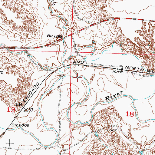 Topographic Map of Buzzard Creek, SD