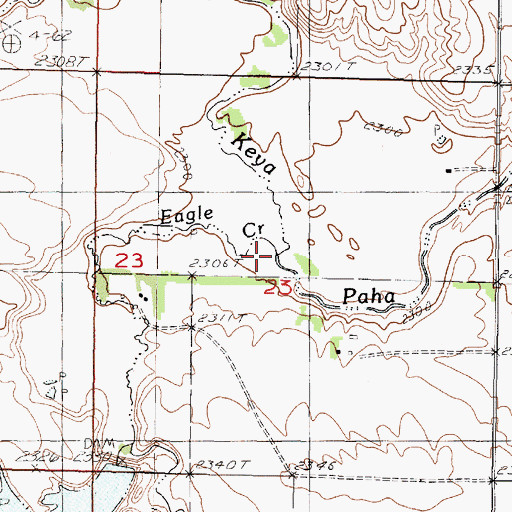 Topographic Map of Eagle Creek, SD