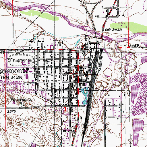 Topographic Map of Edgemont, SD