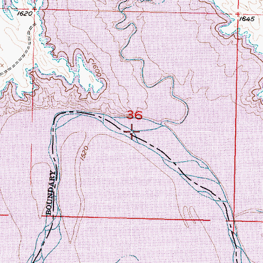 Topographic Map of Fishgut Creek, SD