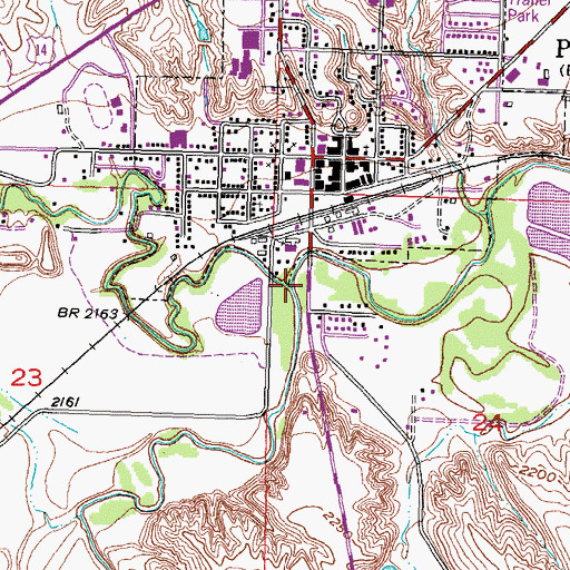 Topographic Map of North Fork Bad River, SD