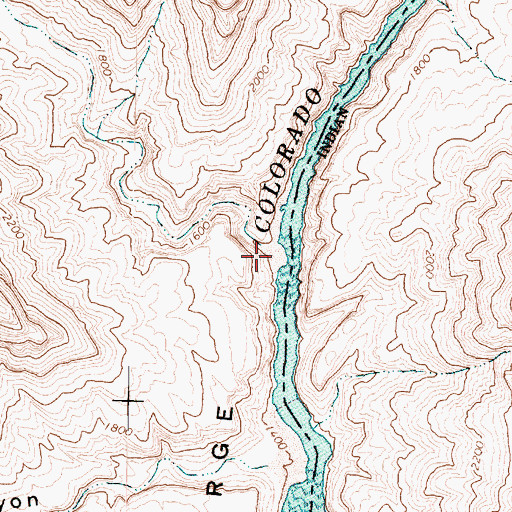 Topographic Map of Trail Canyon, AZ