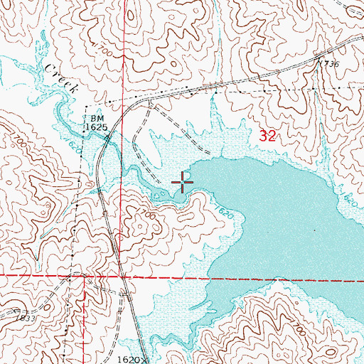 Topographic Map of Stove Creek, SD