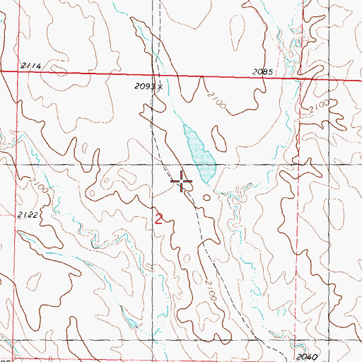 Topographic Map of R Keckley Number 1 Dam, SD