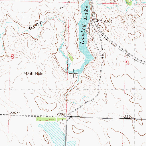 Topographic Map of G Holloway Dam, SD