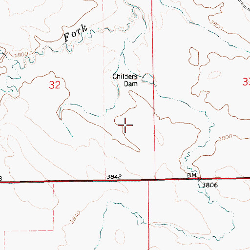 Topographic Map of Agate Dam 8, SD