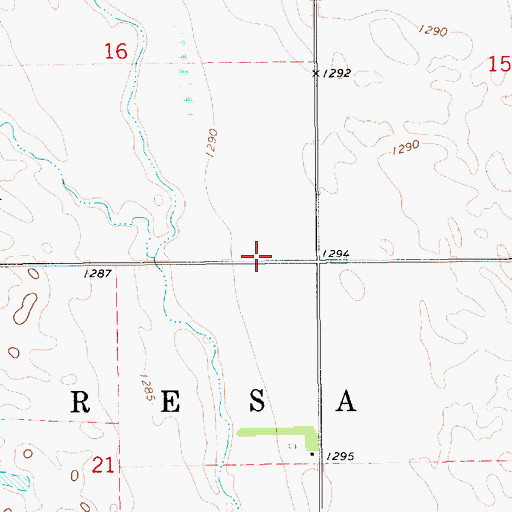 Topographic Map of Beadle County, SD