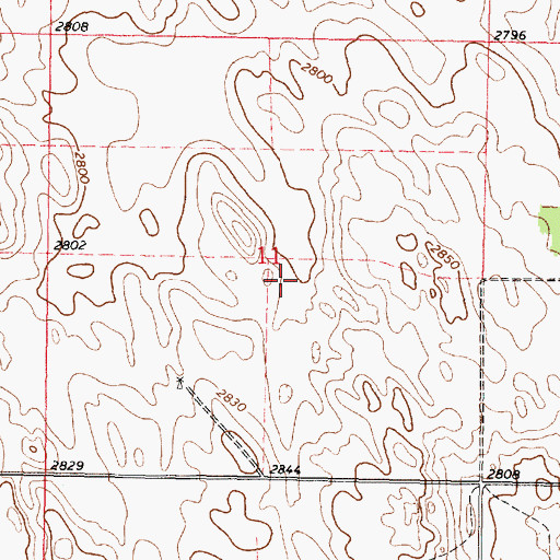 Topographic Map of Todd County, SD