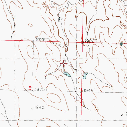Topographic Map of Stanley County, SD