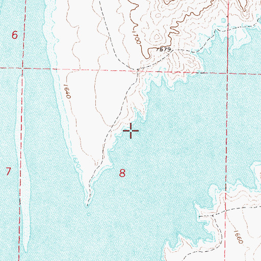 Topographic Map of Swan Creek, SD
