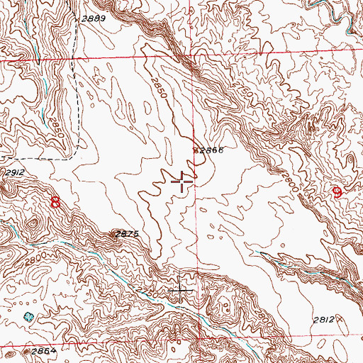 Topographic Map of Hunt Table, SD