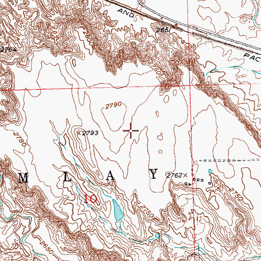 Topographic Map of Keester Table, SD