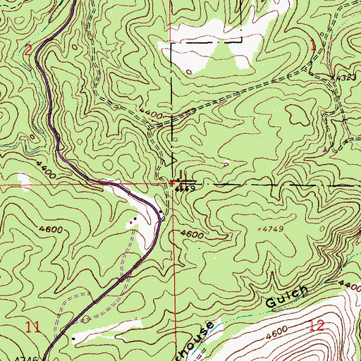 Topographic Map of Black Hills, SD