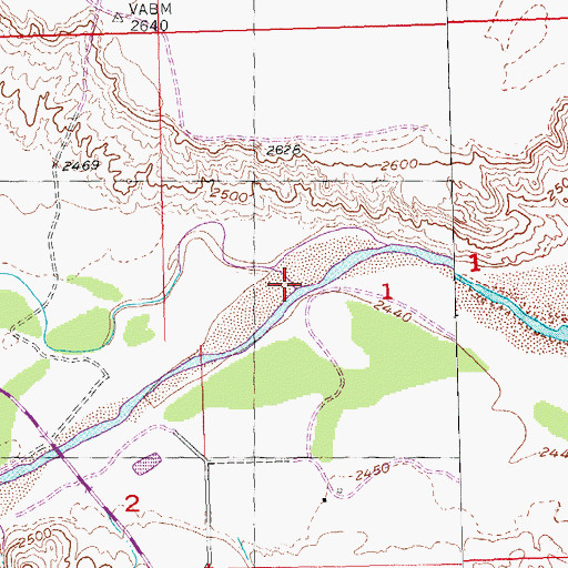 Topographic Map of Rapid Creek, SD