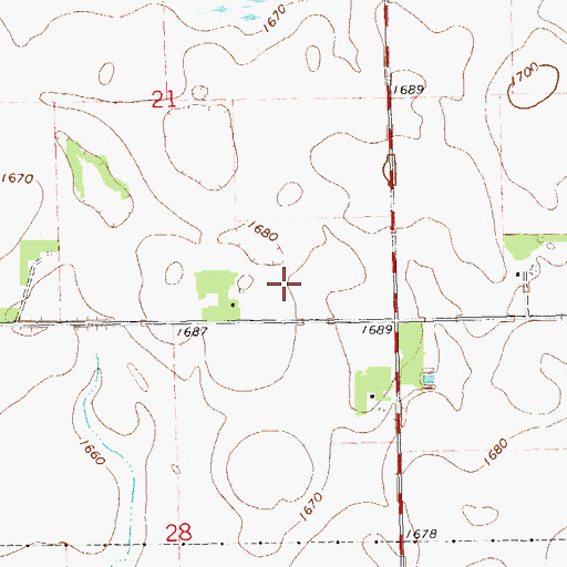 Topographic Map of Egge Post Office (historical), SD