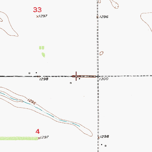 Topographic Map of Grobe Post Office (historical), SD