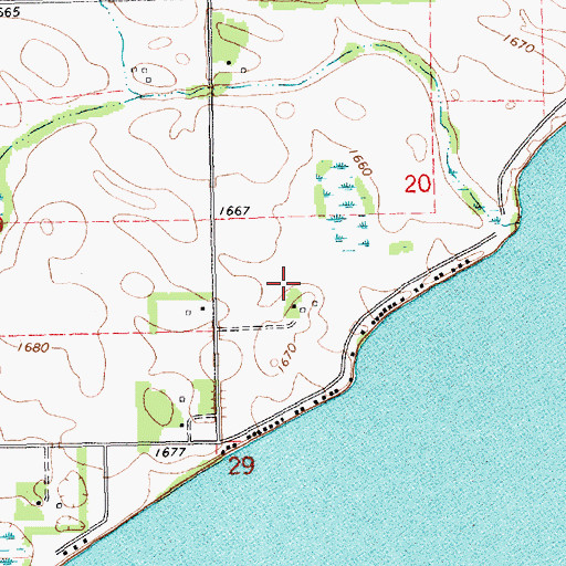 Topographic Map of Poinsett Post Office (historical), SD