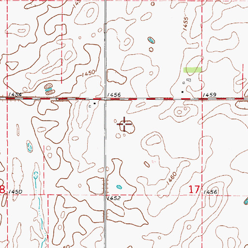 Topographic Map of Bern Post Office (historical), SD