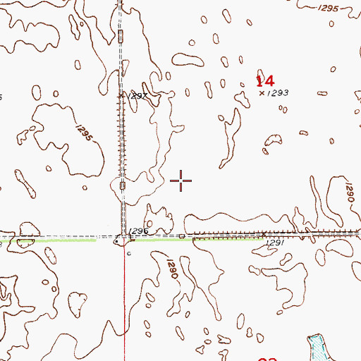 Topographic Map of Shelby Post Office (historical), SD
