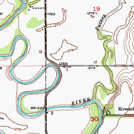 Topographic Map of Yorkville Post Office (historical), SD