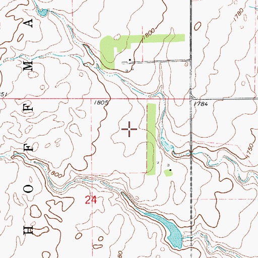 Topographic Map of Santa Clara Post Office (historical), SD