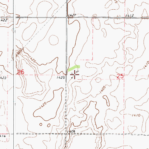 Topographic Map of Saint Herbert Post Office (historical), SD
